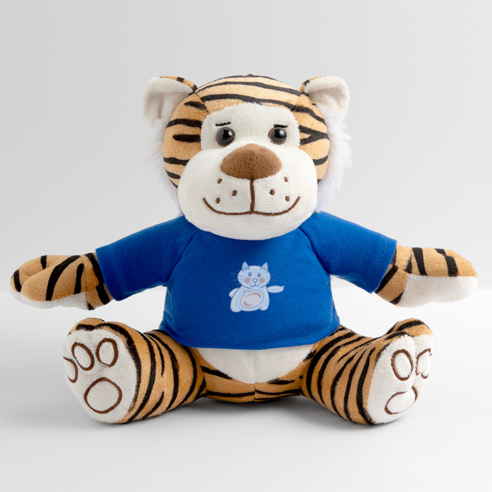 Plush Tiger - royal blue