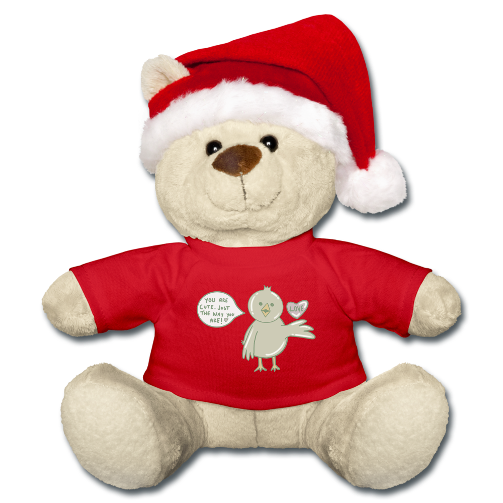 Christmas Teddy - red