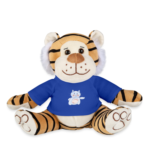 Plush Tiger - royal blue