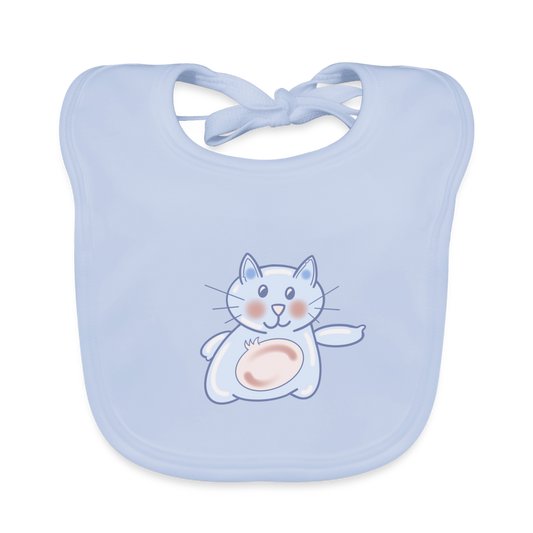 Baby Organic Bib - sky blue