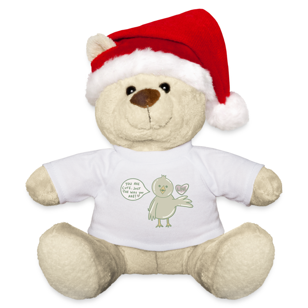 Christmas Teddy - white