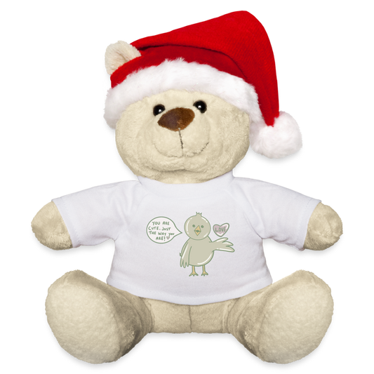 Christmas Teddy - white