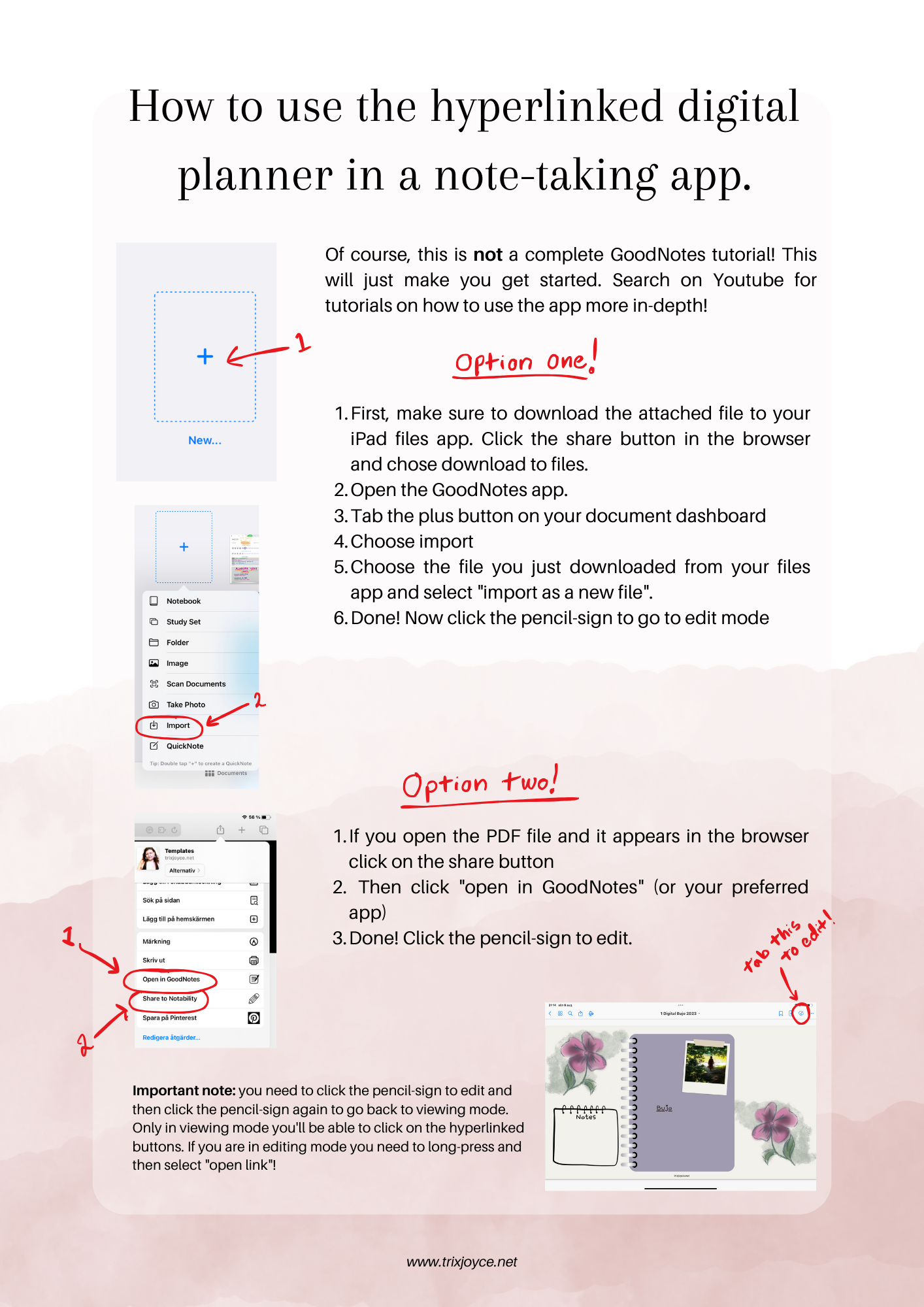 Instruction Manual - How to Install Digital Planners