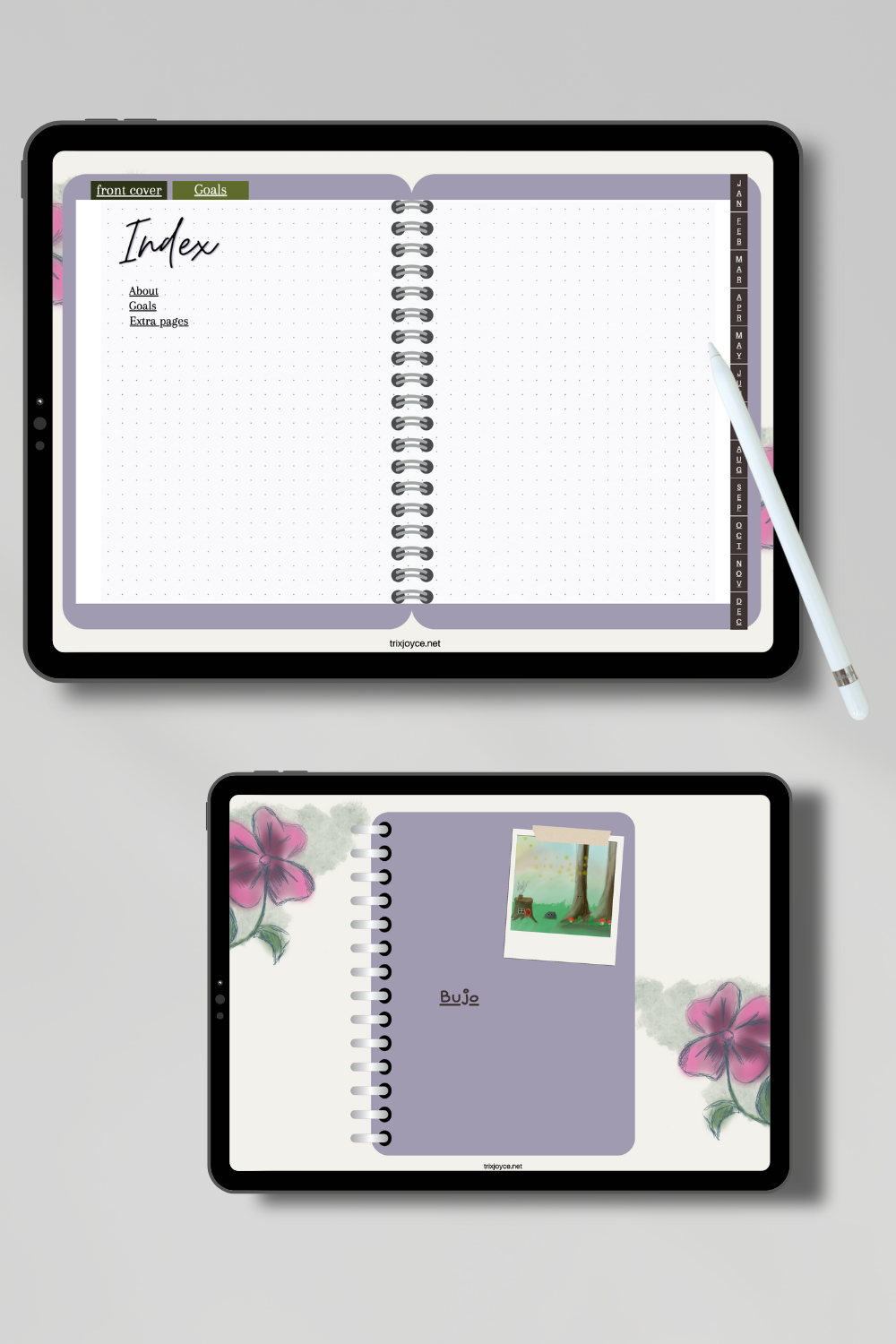 Digital Bullet Journal With Hyperlinks - Personal